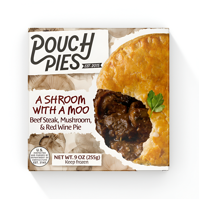 A SHROOM WITH A MOO Steak & Mushroom Pie - 9oz, ASDS-AFRIVANA Bulk Wholesale Marketplace