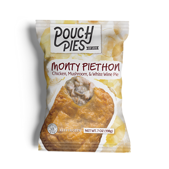 MONTY PIETHON Chicken & Mushroom Pie 7oz, ASDS-AFRIVANA Bulk Wholesale Marketplace